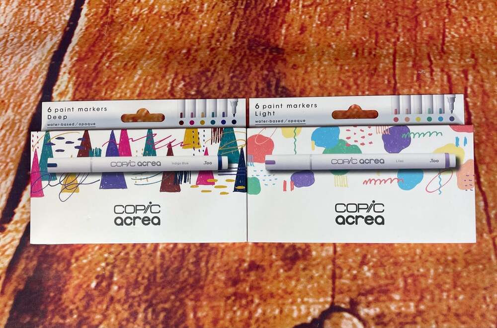 Copic Acrea Paint Marker 12-Piece Set (Deep and Light)